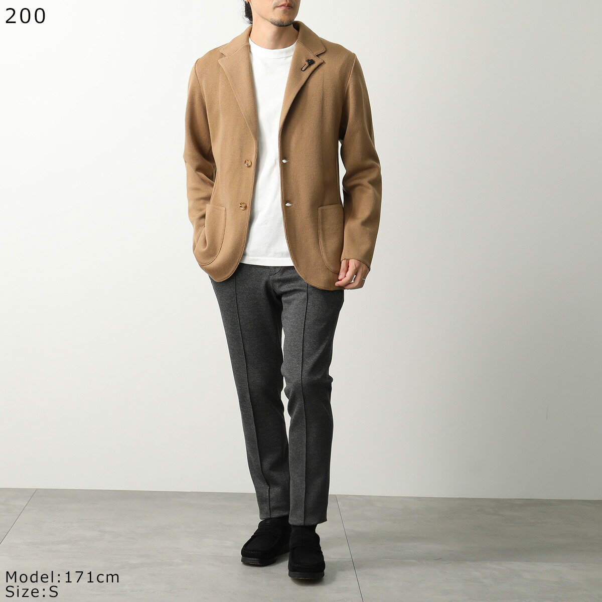 楽天市場】LARDINI ラルディーニ ニットジャケット CNCLJM56 CN65000