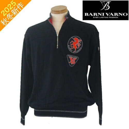 BARNI VARNO バーニヴァーノ　長袖カットソー Lサイズ バーニヴァーノ エンブレム飛び柄プリント 長袖Tシャツ(M)(L) 25 春夏