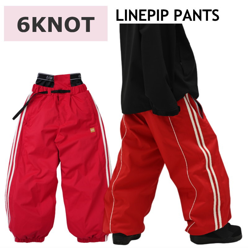 楽天市場】☆ 25-26 6KNOT LINEPIP PANTS ｶﾗｰ:RED 6K2511 シックス