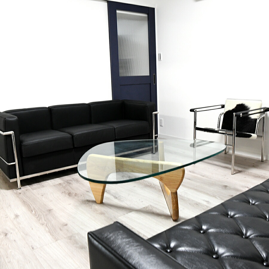 楽天市場】コーヒーテーブル イサムノグチによるデザイン ガラス天板