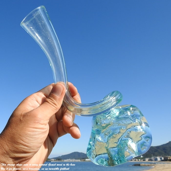 楽天市場】選べる 流木ガラス オブジェ CS 一輪挿し 花瓶 フラワー