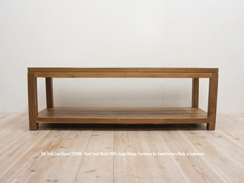 楽天市場】送料無料 オールドチーク無垢材 テレビ台 120cm LNR