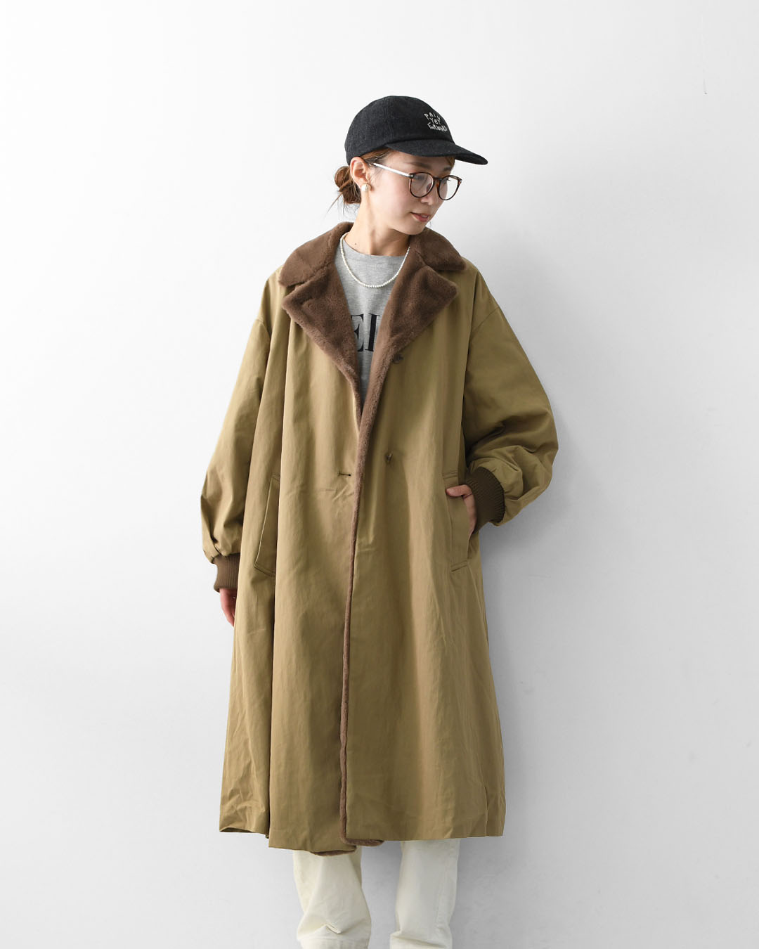 楽天市場】mizuiro ind [ミズイロ インド] back boa coat [3-270052