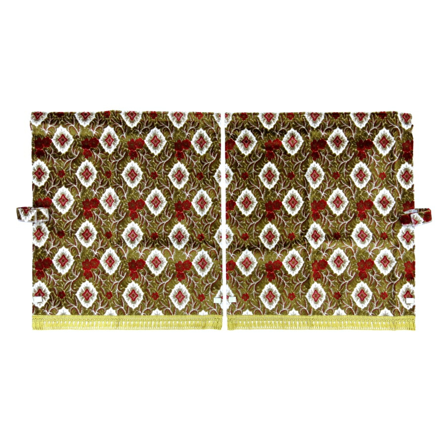 楽天市場】金華山 四角型サイドカーテン 大花束(片面) 左右2枚組