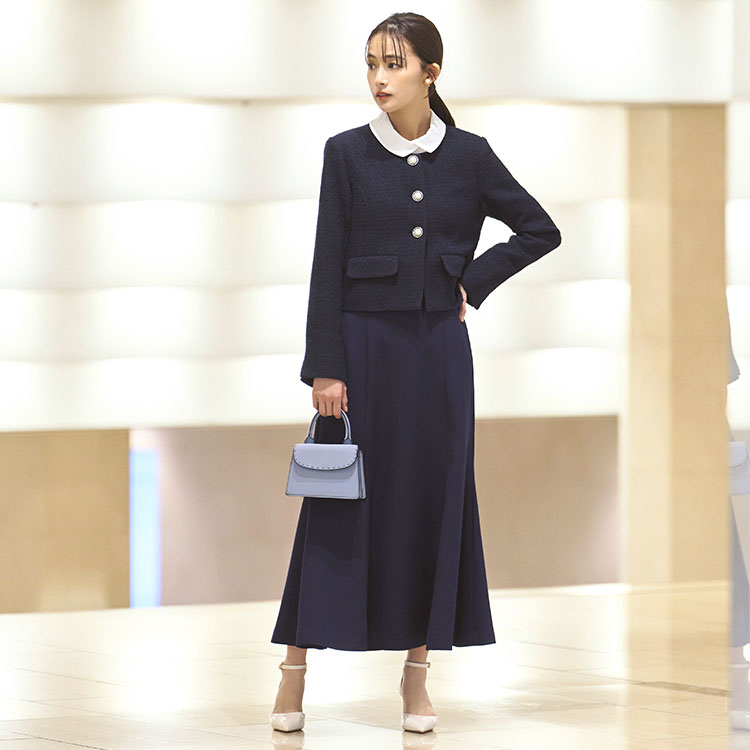 楽天市場】【ストレッチ】レディース ママスーツ スカートスーツ