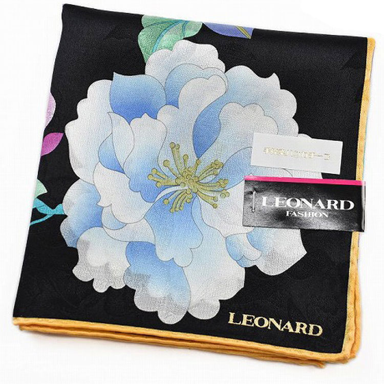 楽天市場】レオナール 大判 ハンカチ シルク 混 レディース 1枚