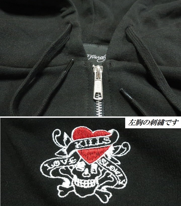 楽天市場】エドハーディー ed hardy ジップ パーカー 長袖 スカル