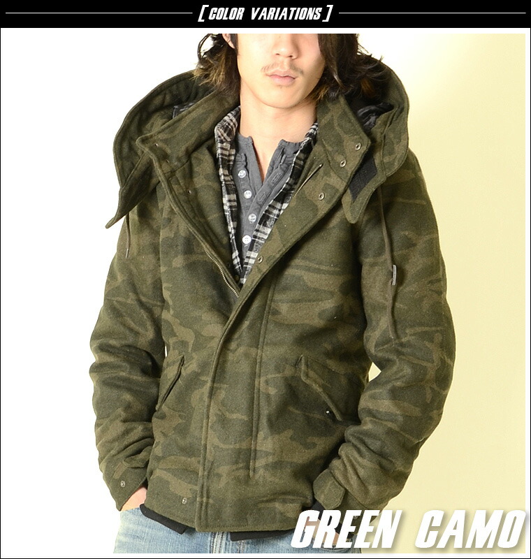 楽天市場】N3B ジャケット 迷彩/カモフラ ミリタリー メルトン 2WEY