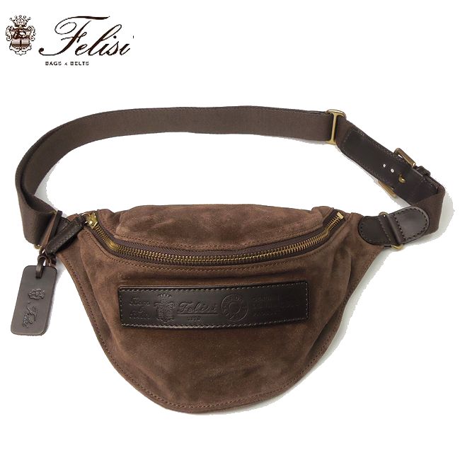 楽天市場】Felisi フェリージ スエード ボディバッグ ウエストバッグ