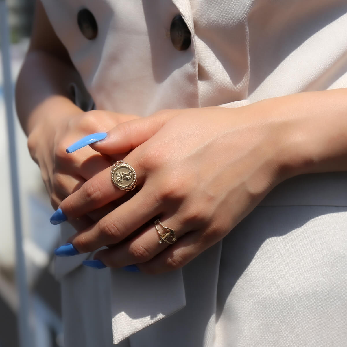 楽天市場】10K イエローゴールド リング 9号-21号 2-3066-01