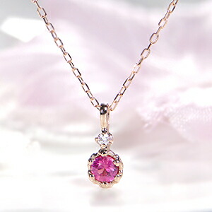 楽天市場】k18PG ルビー ダイヤモンド ネックレスジュエリー ルビー