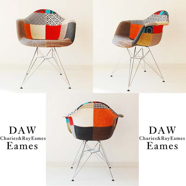 楽天市場】イームズ チェアー パッチワーク アームシェルチェアー PC