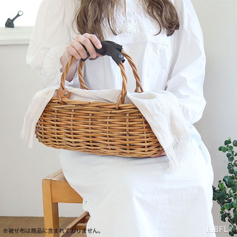 楽天市場】バスケット かごバッグ 手編み ラタン 籐 天然素材 アラログ