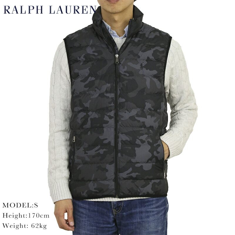 楽天市場】POLO RALPH LAUREN 迷彩 ダウンベストの通販