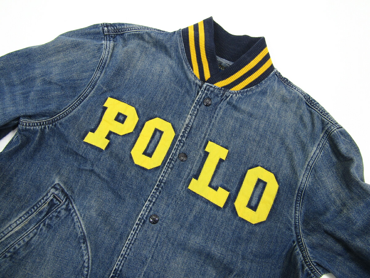 楽天市場】ポロ ラルフローレン メンズ デニム スタジアムジャンパー