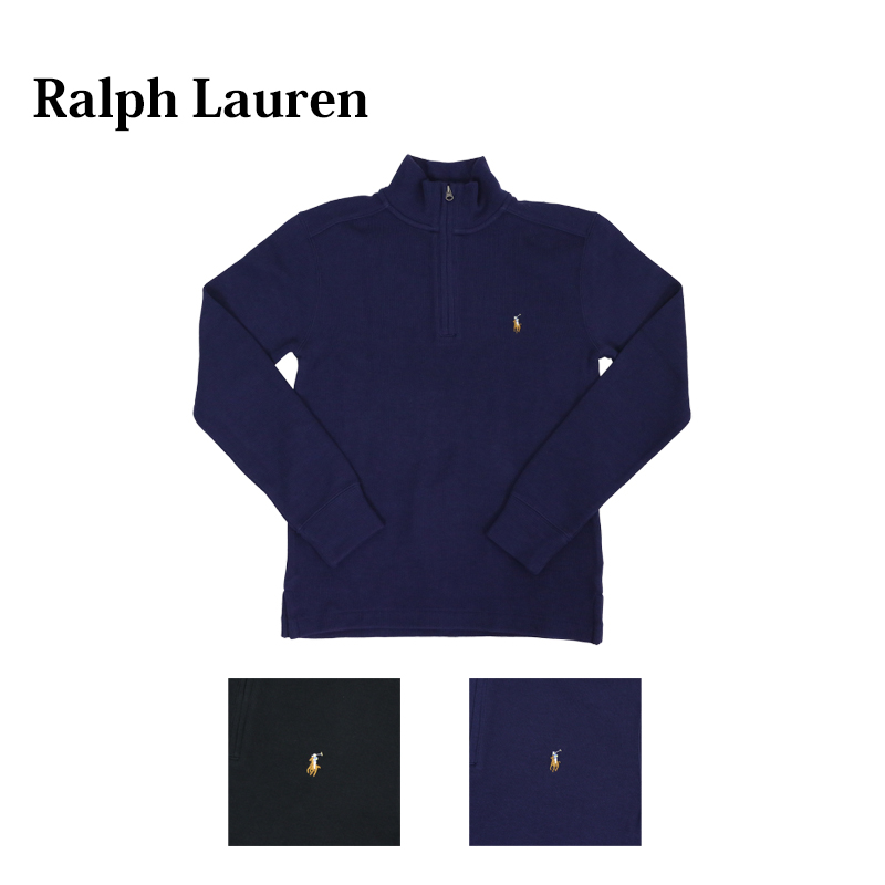 楽天市場】ポロ ラルフローレン ボーイズ ハーフジップ スウェット