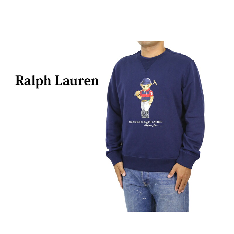 楽天市場】ポロ ラルフローレン メンズ ポロベアプリント クルーネック