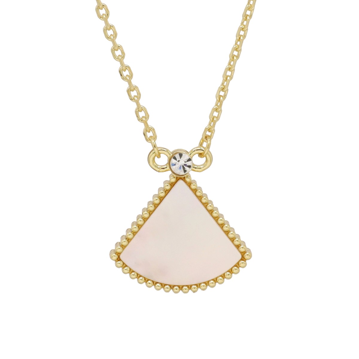 楽天市場】ネックレス マザーオブパール 扇花1花両面 白蝶貝 お花