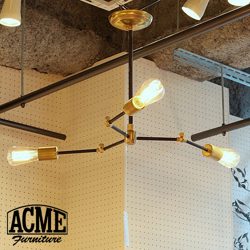 楽天市場】アクメファニチャー ACME Furniture SOLID BRASS LAMP 3ARM