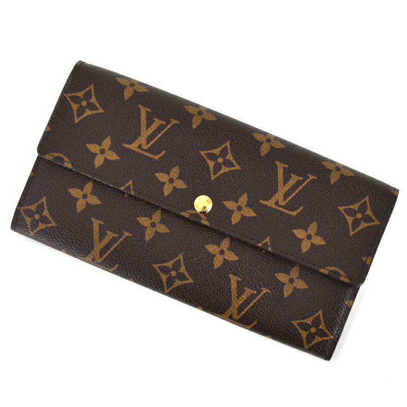 楽天市場】ルイヴィトン 長財布 ポルトフォイユ・サラ M61734