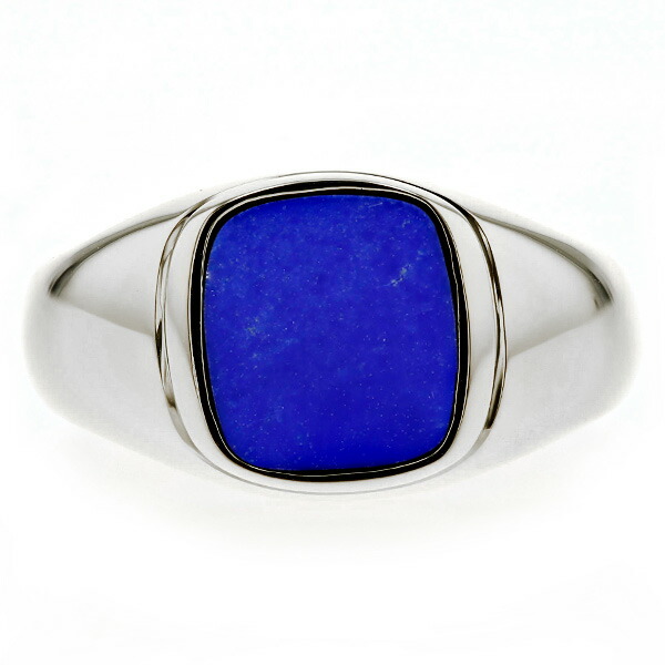 楽天市場】ラピスラズリ メンズリング プラチナ ラピス ラピスラズリ