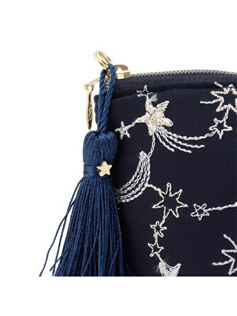 楽天市場】【SALE／30%OFF】EE93 星座モチーフ刺繍舟形ポーチ