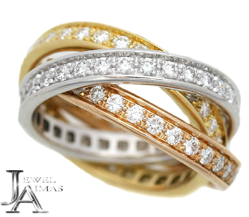 楽天市場】【Cartier】カルティエ トリニティー ダイヤモンド フル