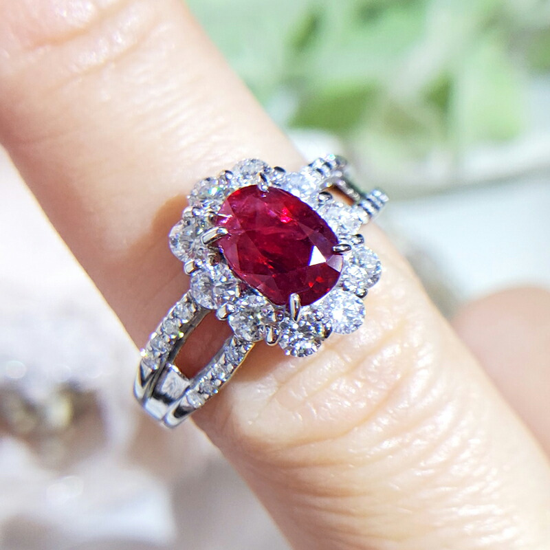 楽天市場】【ｾｰﾙ】ルビー 1.564ct リング 12号 PT900 プラチナ