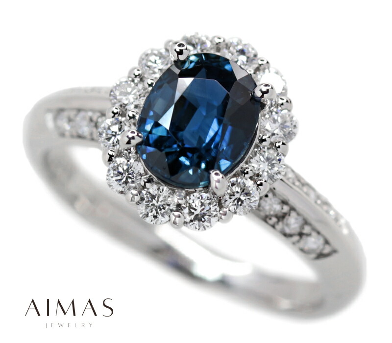 楽天市場】ブルーサファイア 1.67ct リング 12号 PT900 プラチナ