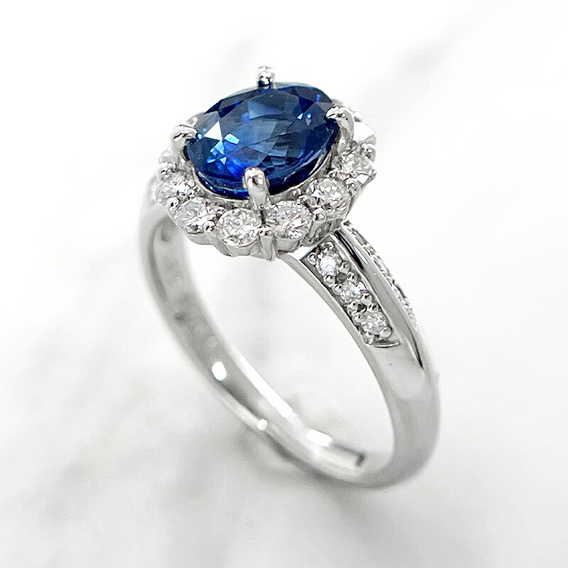 楽天市場】ロイヤルブルーサファイア 2.079ct リング 12号 PT900