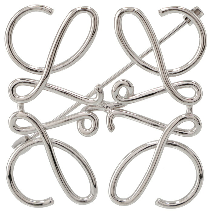 楽天市場】ロエベ LOEWE アナグラム ブローチ シルバー 11125020 0038