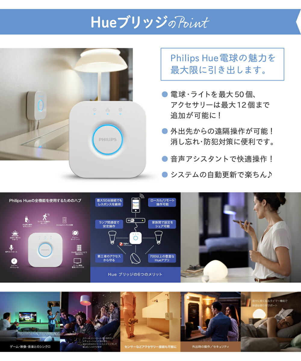 楽天市場】【Philips Hue】 スマートライト ブリッジ LED電球 LED 電球