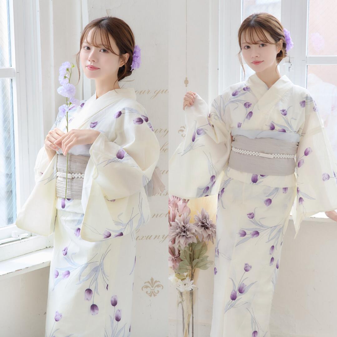 楽天市場】浴衣 4点set 4点セット チューリップ 花柄 ゆかた 浴衣