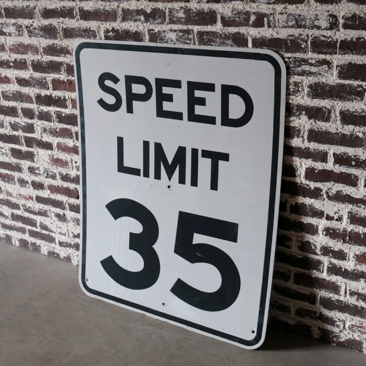 楽天市場】【中古】 SPEED LIMIT 35 看板 アメリカ 道路標識
