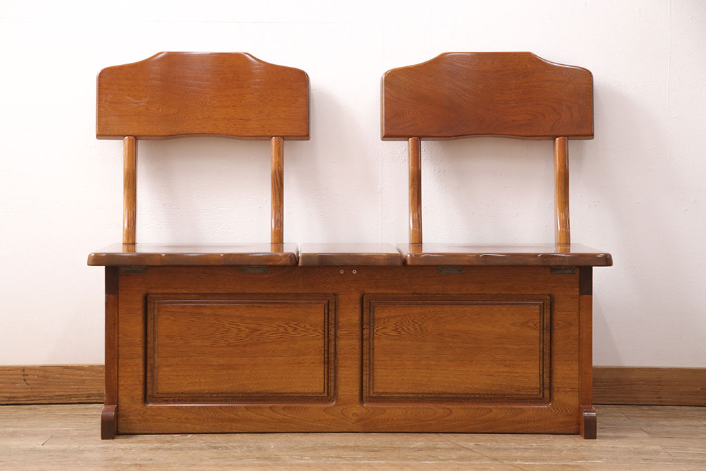 4003【座卓】伝統木芸士 石橋武士作 囲炉裏 欅 収納 和モダン◎ 4003