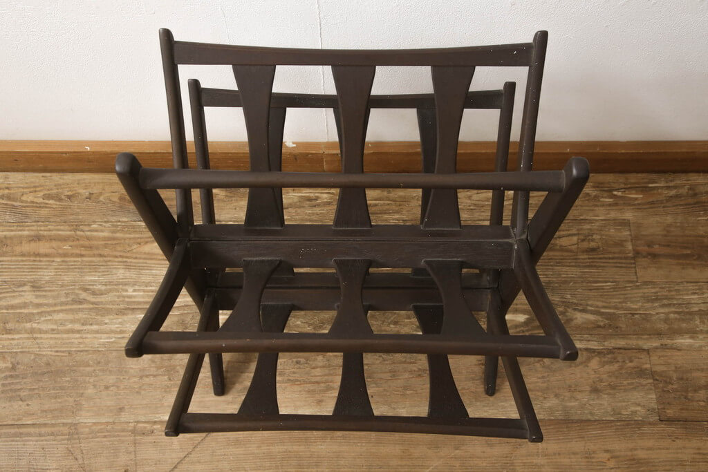 楽天市場】☆事前問合せ必須☆ 和製ビンテージ 折り畳みマガジンラック