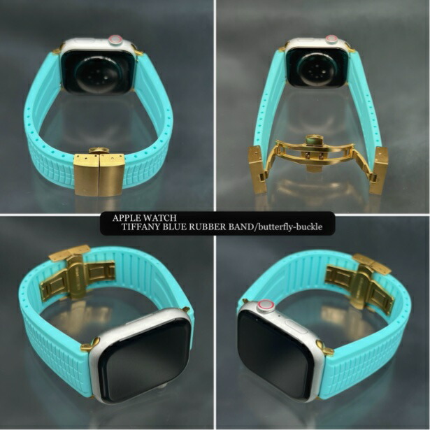 楽天市場】ティファニー ワイド ラバー ベルト アップルウォッチ