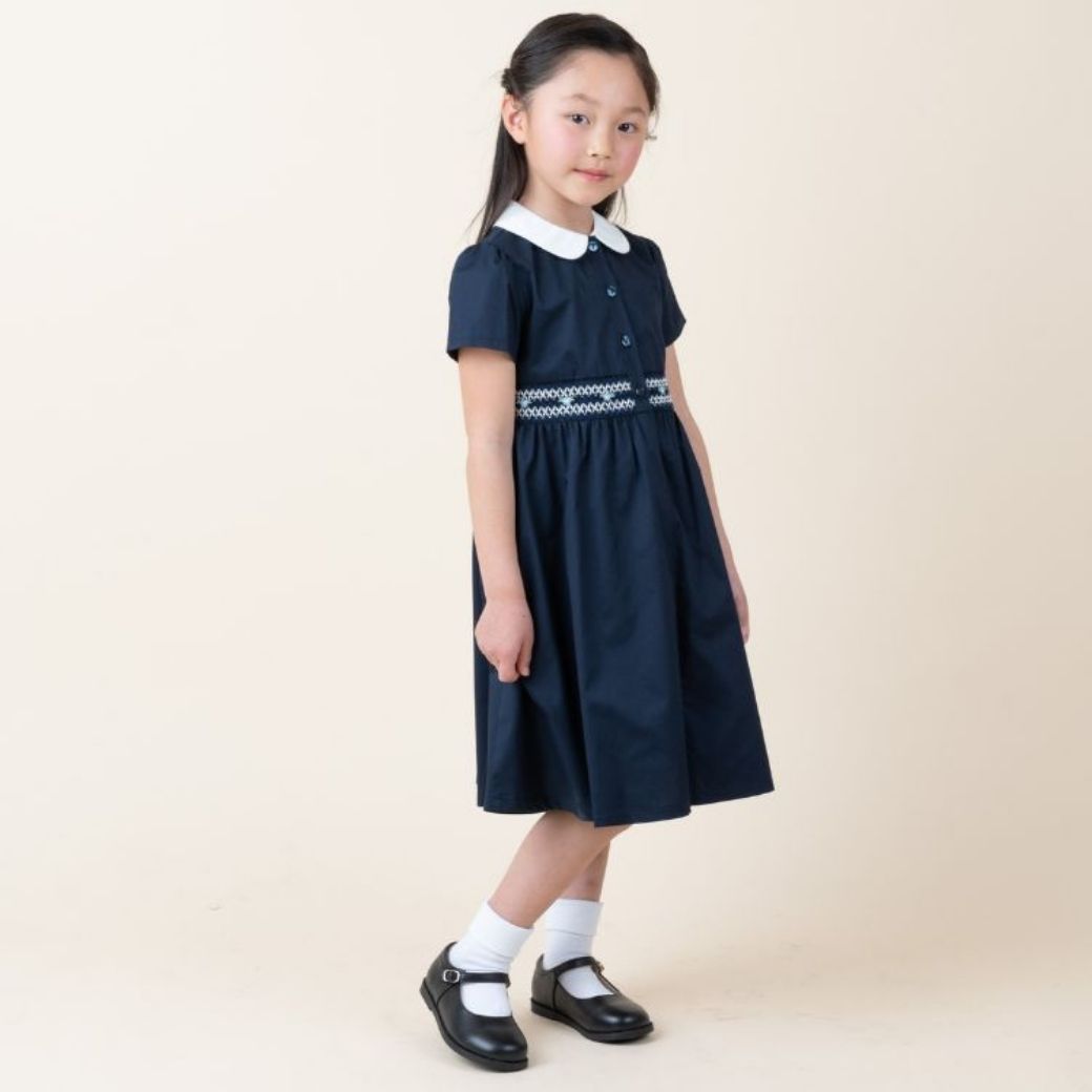 楽天市場】お受験 ワンピース 女の子 夏 半袖 小学校 受験 女の子 服