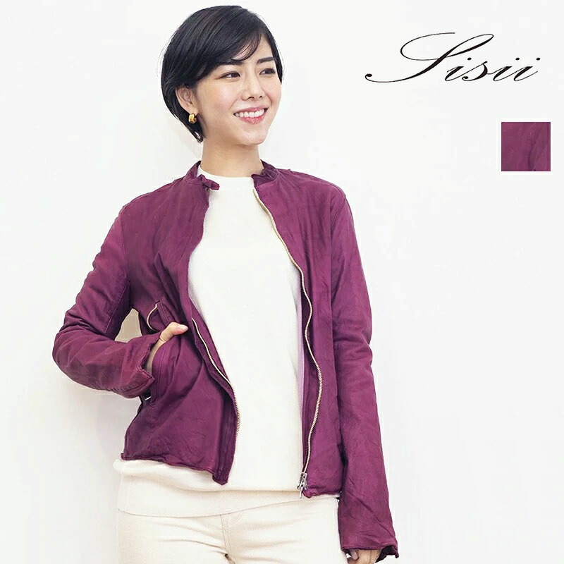 楽天市場】【40％OFF】sisii シシ シングルライダースウォッシャブル