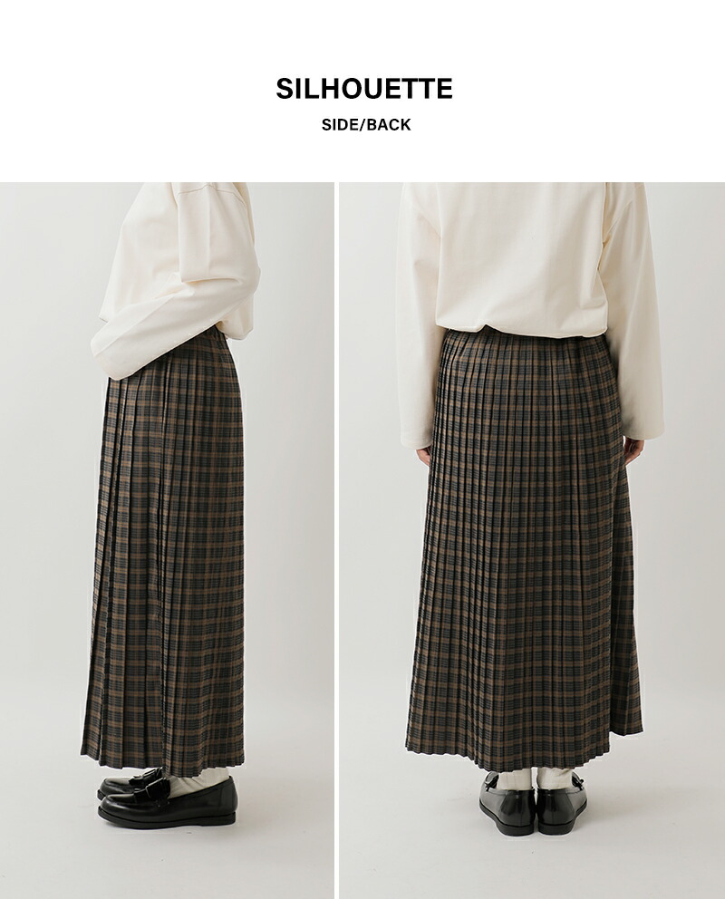 楽天市場】sosotto ソソット 千鳥柄/タータン チェック 切替 プリーツ