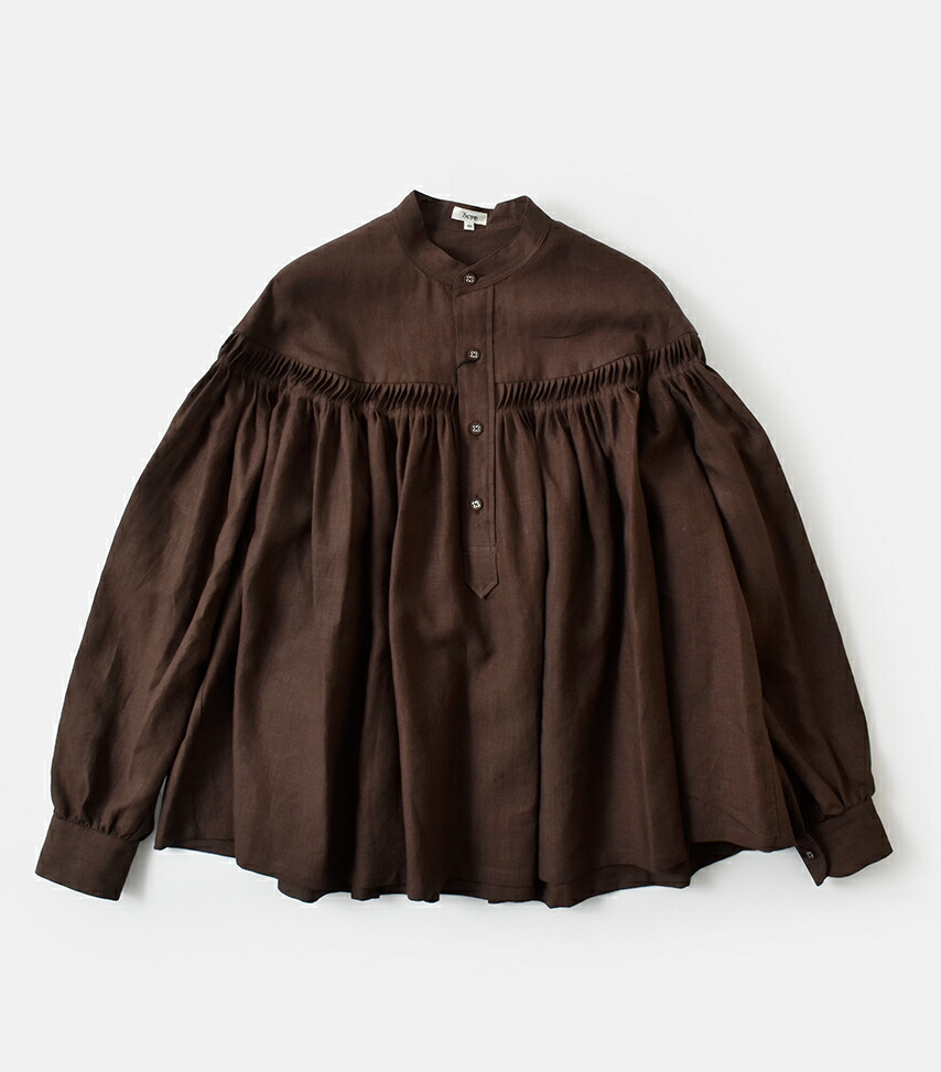 楽天市場】Scye サイ リネン キャンブリック タック ブラウス 60