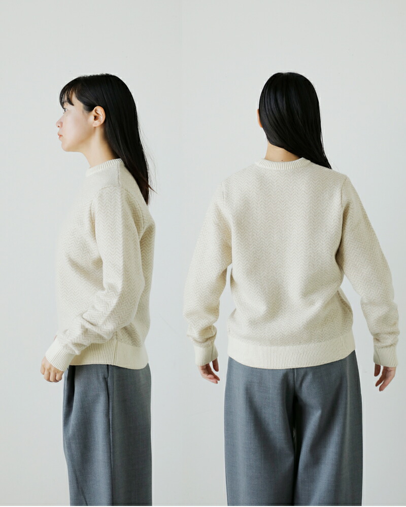 楽天市場】SLOANE スローン 7G ジャガード ウール×ナイロン クルー