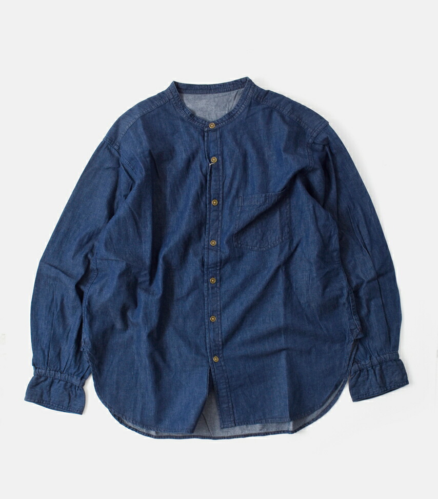 楽天市場】Le Melange ル メランジュ 4.75oz デニム スタンドカラー