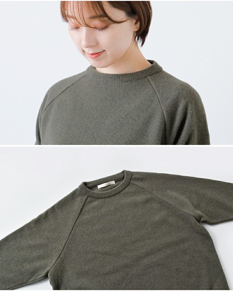 楽天市場】evam eva エヴァムエヴァ プレスウール ラグラン プル