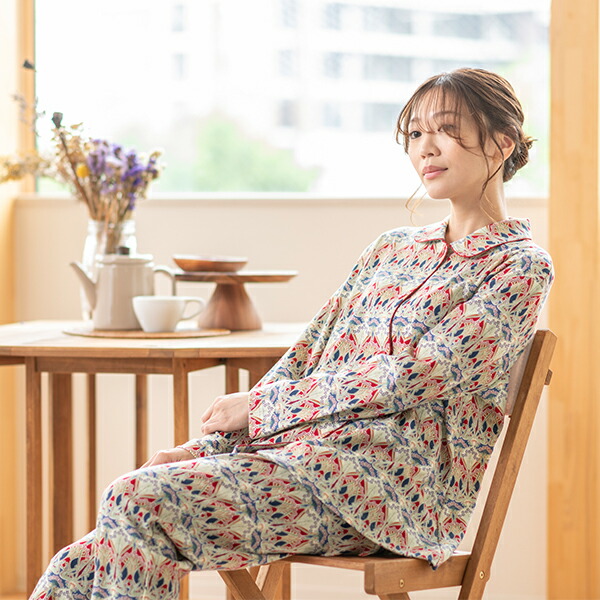 楽天市場】【リバティプリント】スムースプリント 花柄 パジャマ