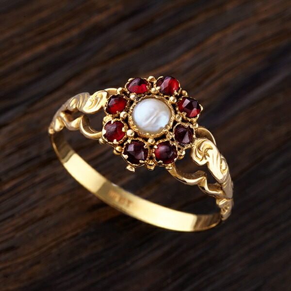 楽天市場】アンティークジュエリー リング ヴィクトリアン 18金