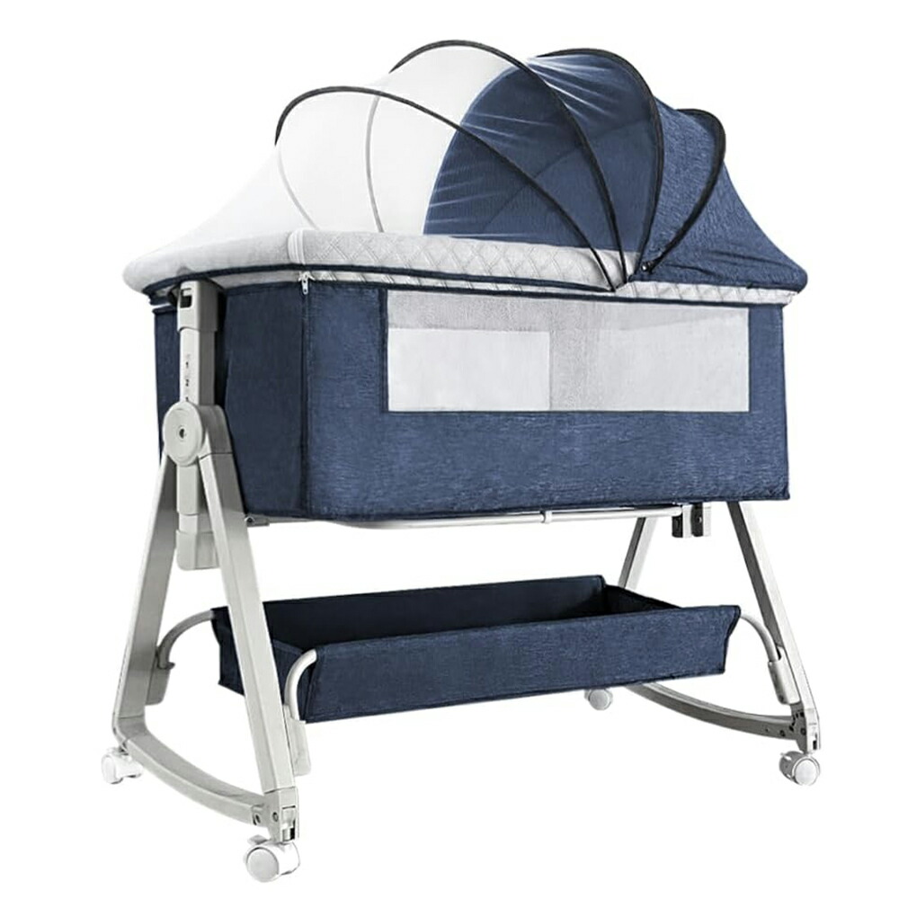 楽天市場】ベビーベッド 添い寝 新生児ベッド 乳児用ベッド 高さ6段