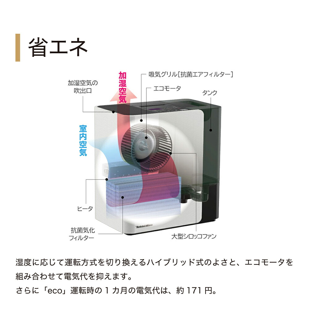 楽天市場】加湿器 ダイニチ LX HD-LX1224 W スノーホワイト 大容量