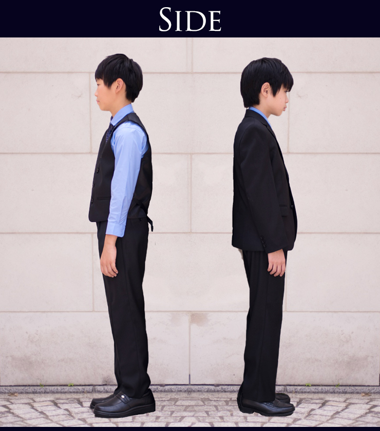 楽天市場】卒業式 男の子 スーツ 5点セット 即納 ブラックフォーマル