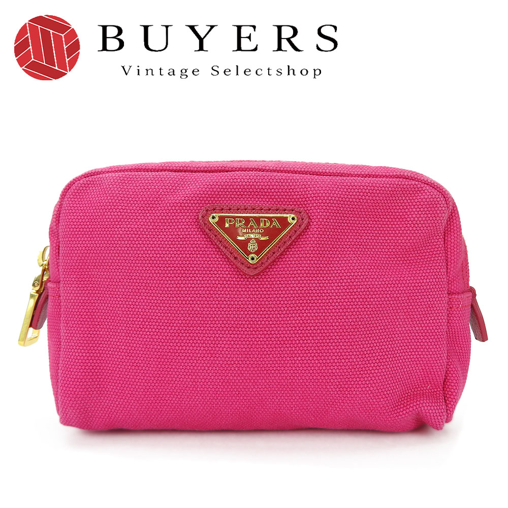 プラダピンクポーチ プラダ ナイロン化粧ポーチ ピンク（FUXIA) 1N0693
